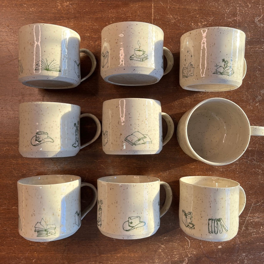 “Books are Magic” Handmade Mug