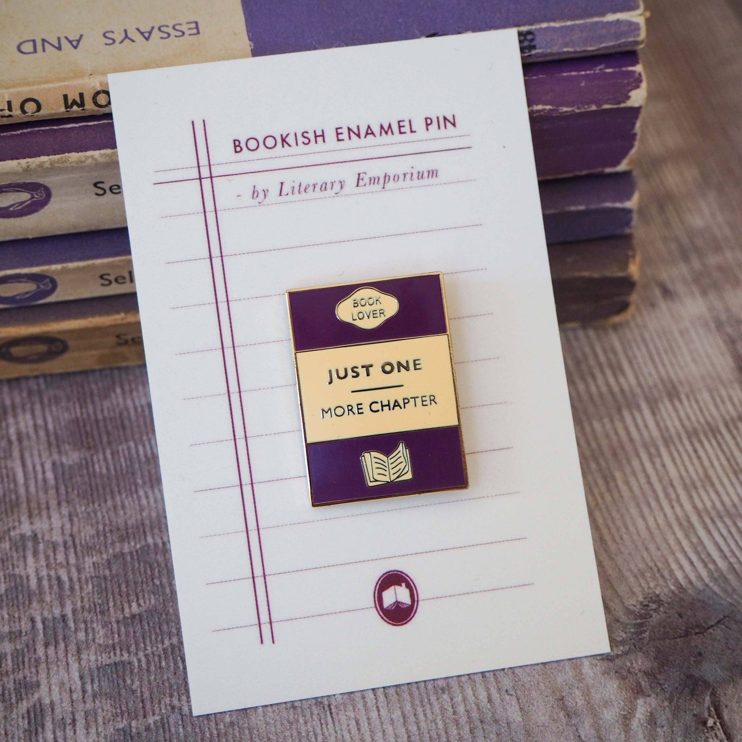 'Just One More Chapter' - Enamel Pin