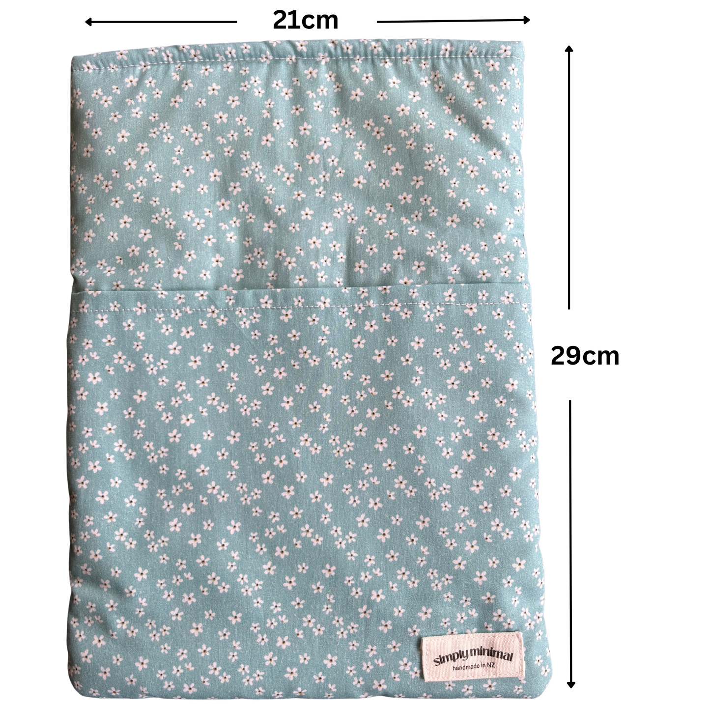 Book Sleeve - Blue Daisy