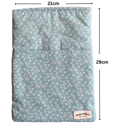 Book Sleeve - Blue Daisy
