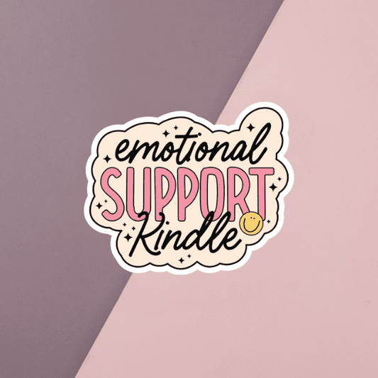 Emotional Support Kindle Sticker