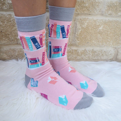 Book Lover Cotton Socks