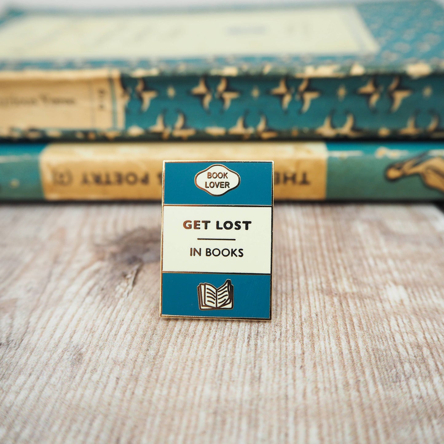 'Get Lost In Books' Enamel Pin