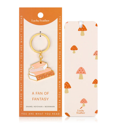 Book Lover Keychain  - Fantasy
