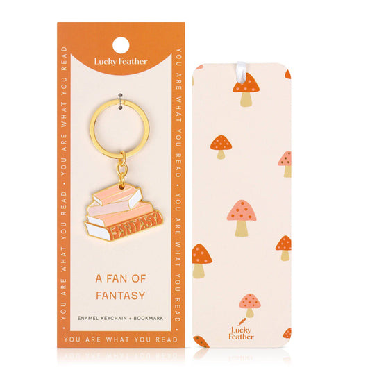 Book Lover Keychain  - Fantasy