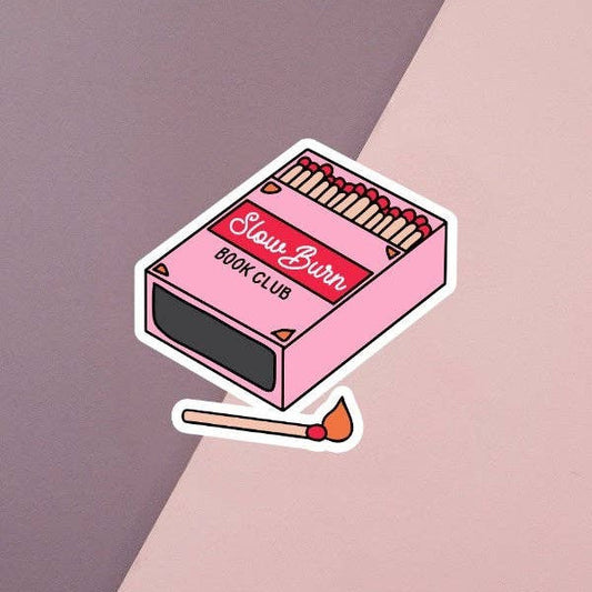 Slow Burn Book Club Sticker