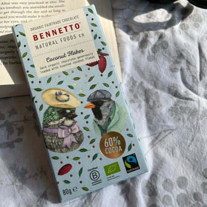 Bennetto Coconut Flakes Chocolate 80g