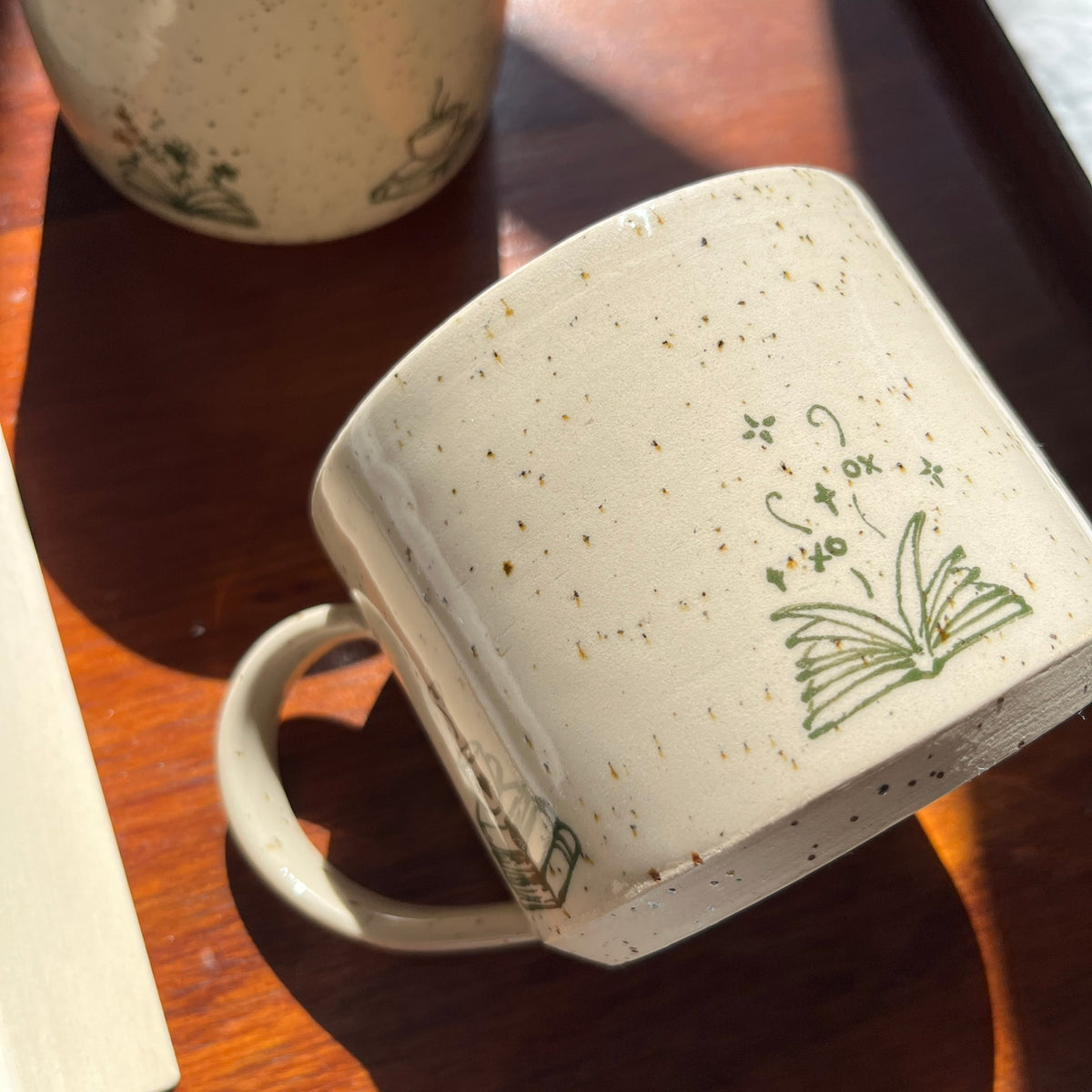 “Bookish Romance” Handmade Mug