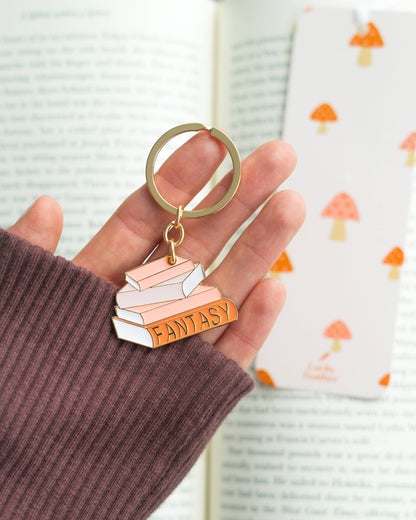 Book Lover Keychain  - Fantasy
