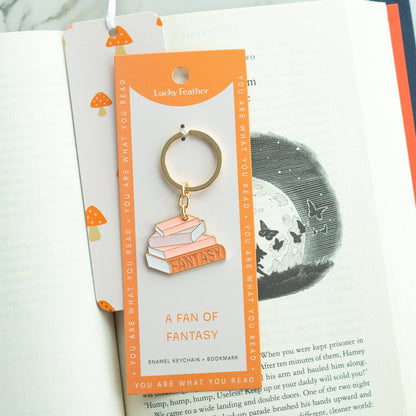 Book Lover Keychain  - Fantasy