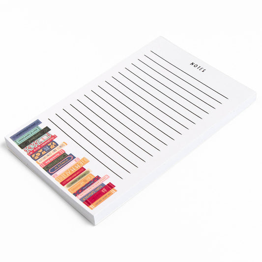 Classics Bookshelf 4x6 Notepad
