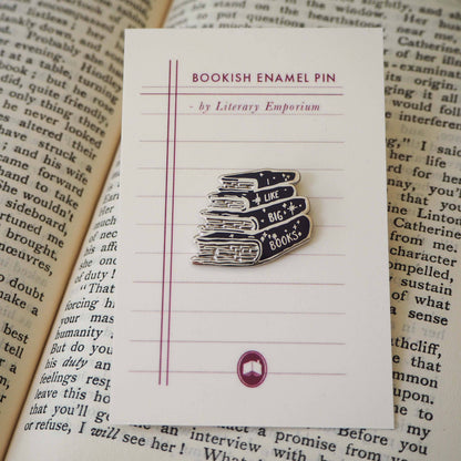 'I Like Big Books' - Enamel Pin