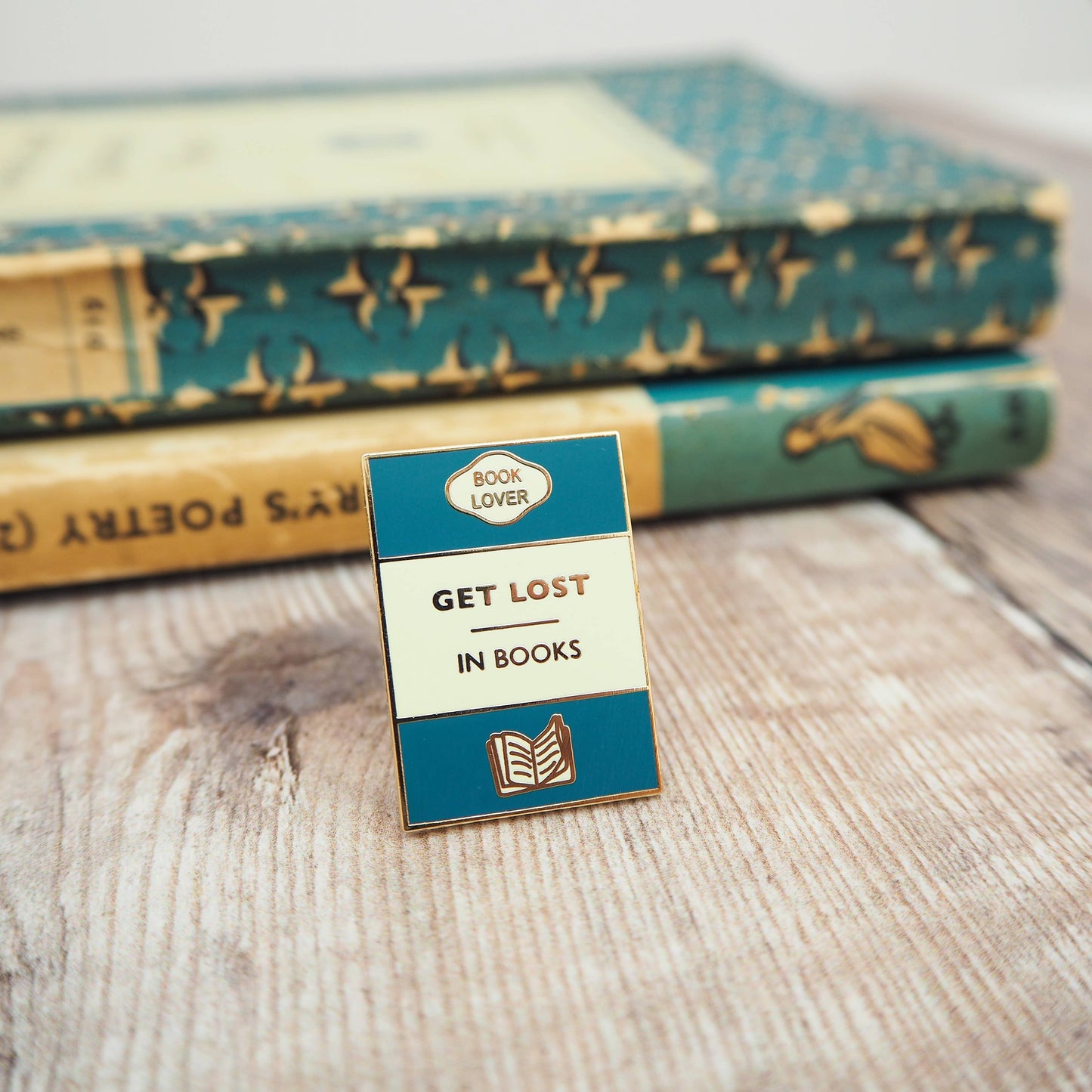 'Get Lost In Books' Enamel Pin