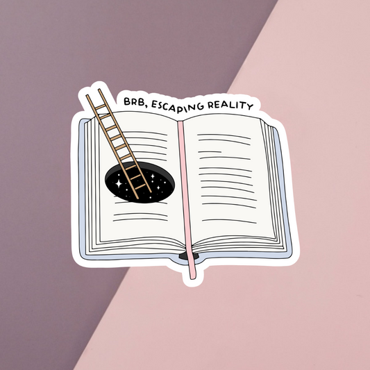 BRB Escaping Reality Sticker
