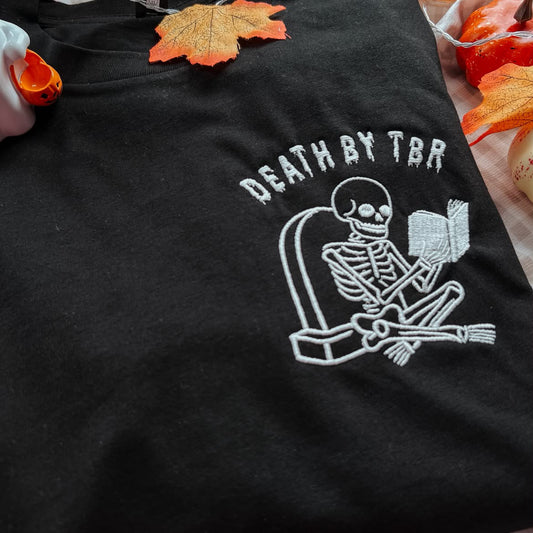 Death by TBR Embroidered Crew