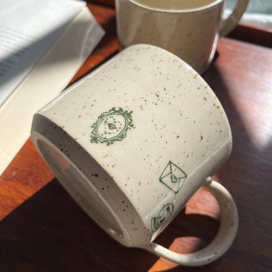 “Bookish Romance” Handmade Mug