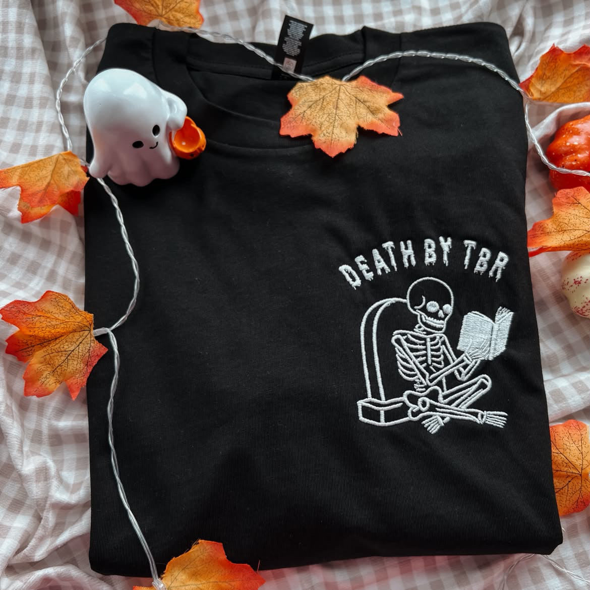 Death by TBR Embroidered Crew