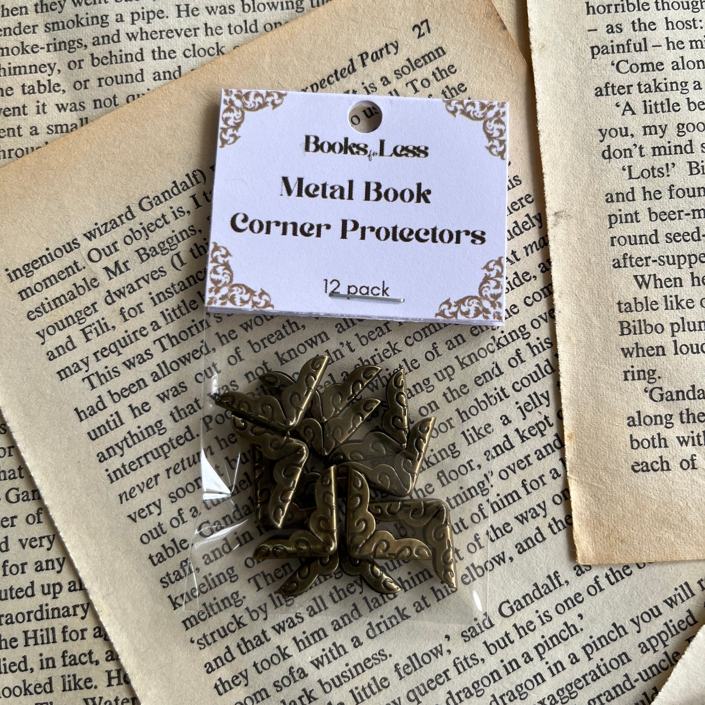 Bronze Metal Book Corner Protectors