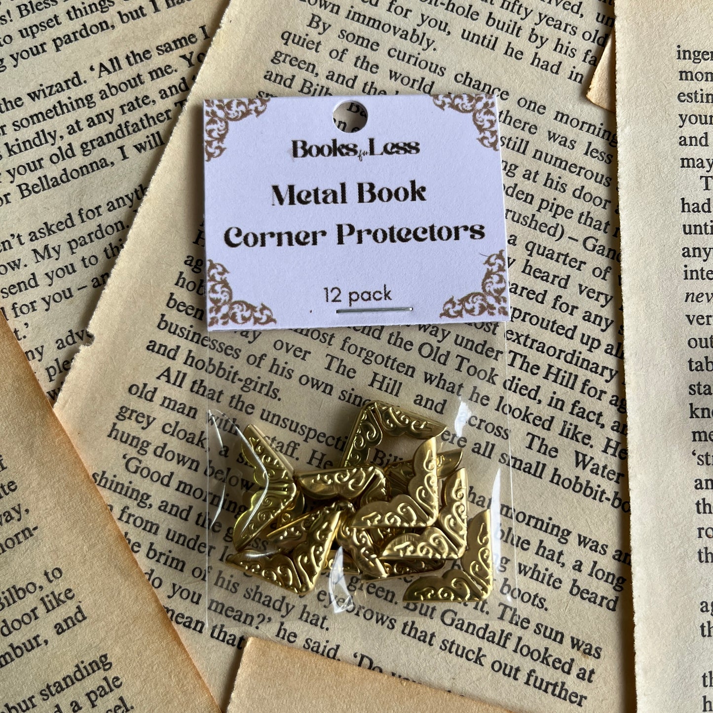 Gold Metal Book Corner Protectors