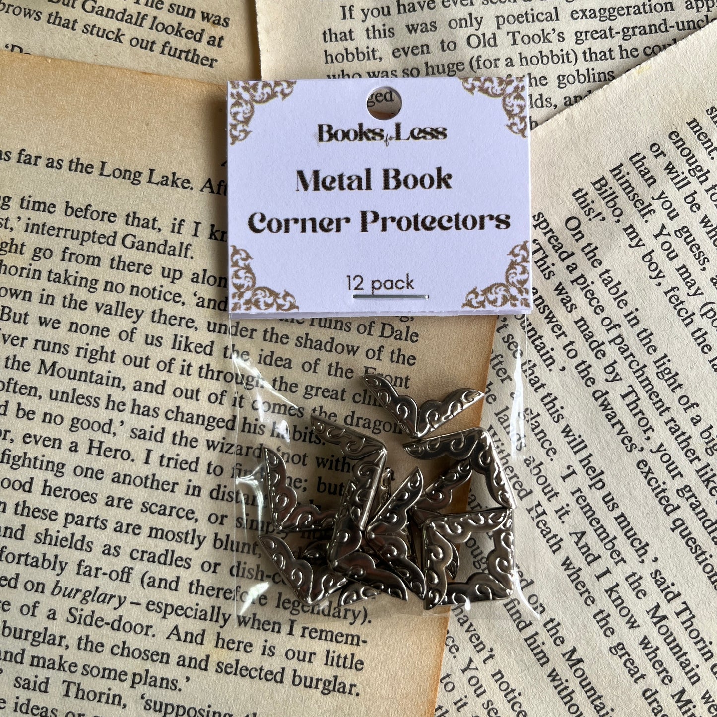 Silver Metal Book Corner Protectors