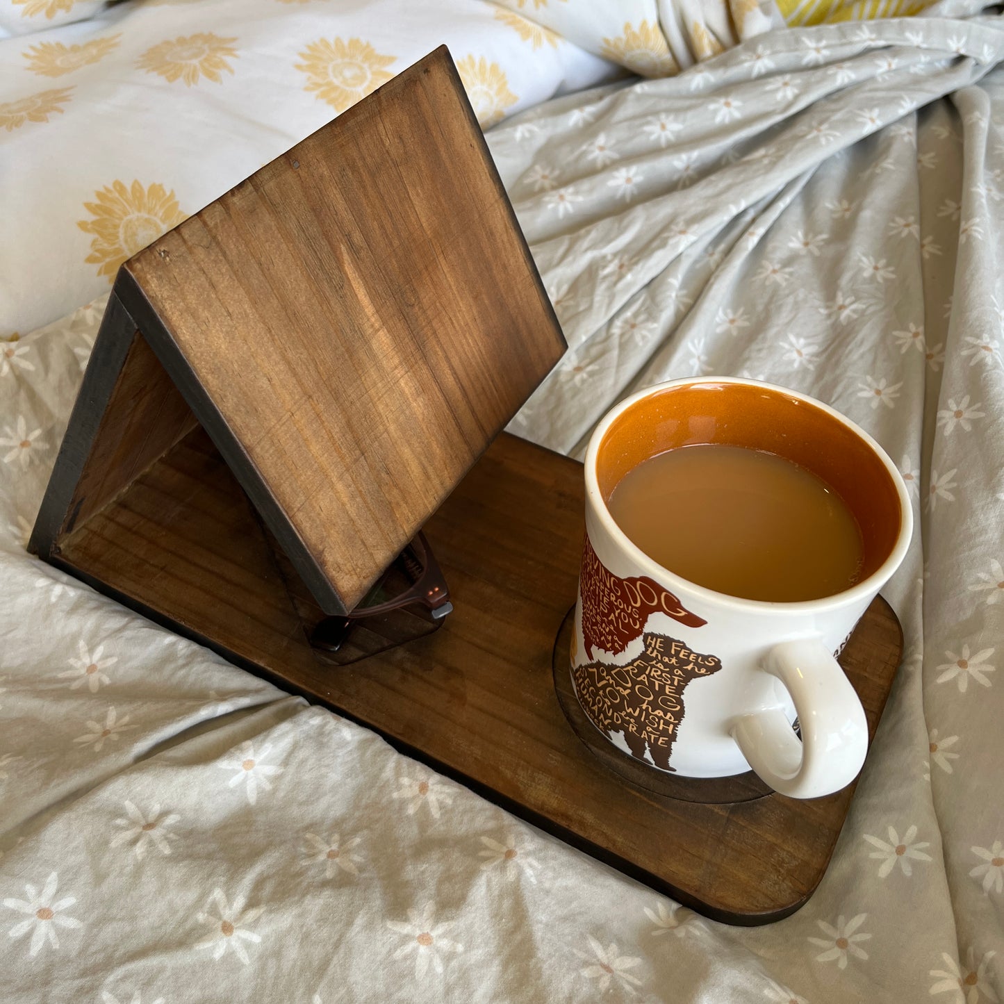 Recycled Wood Book Valet