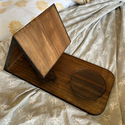 Recycled Wood Book Valet