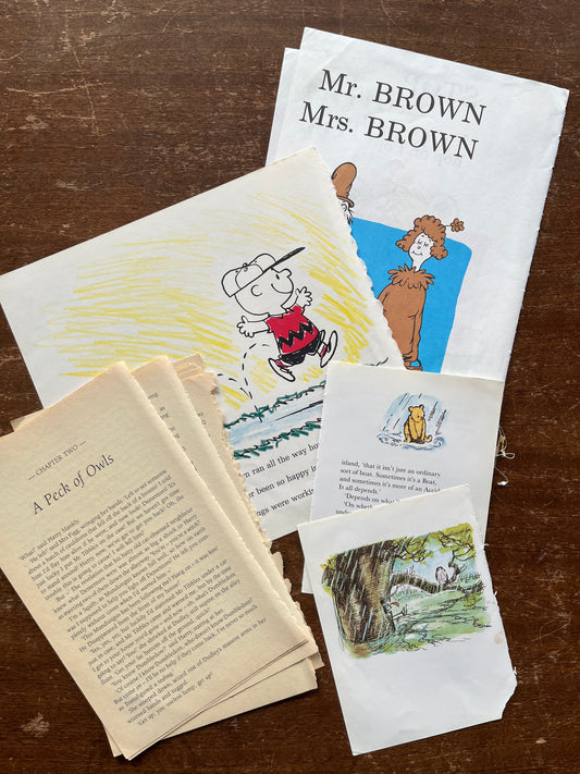 Vintage Children's Book Pages