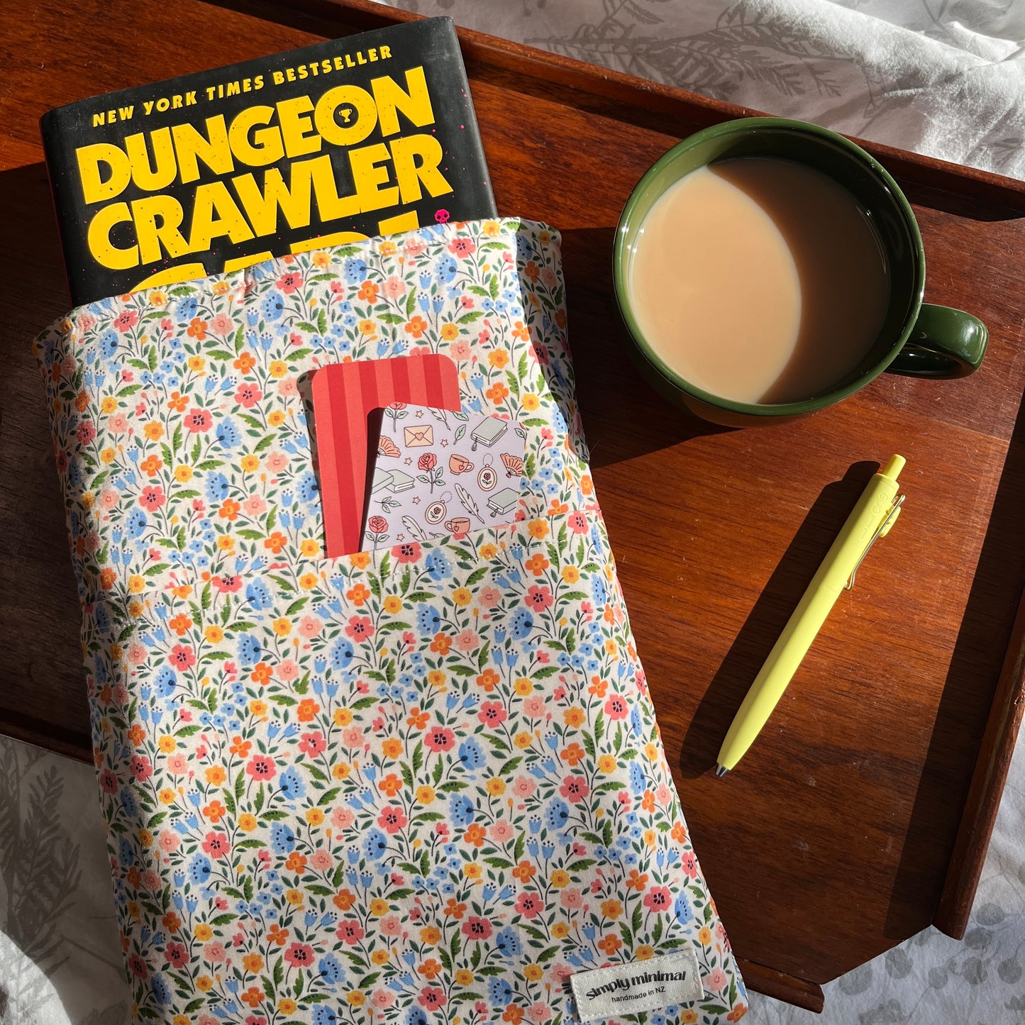 Book Sleeve - Large Bright Floral