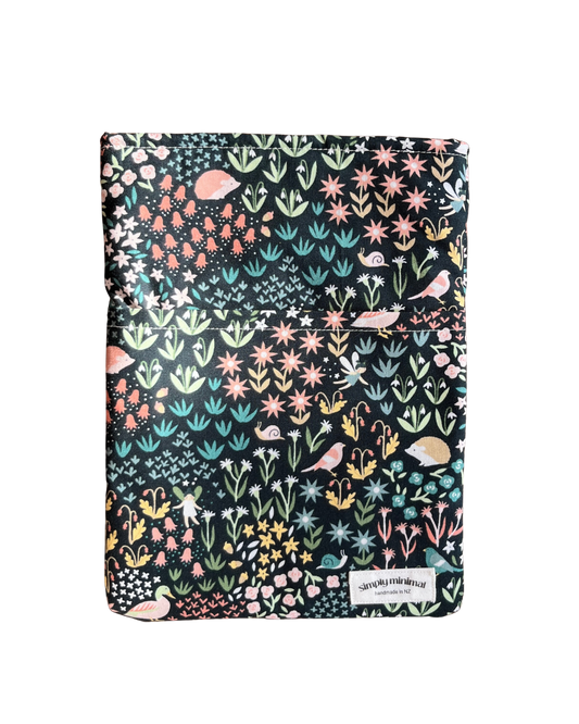 Book Sleeve - Medium Woodland Floral Critter