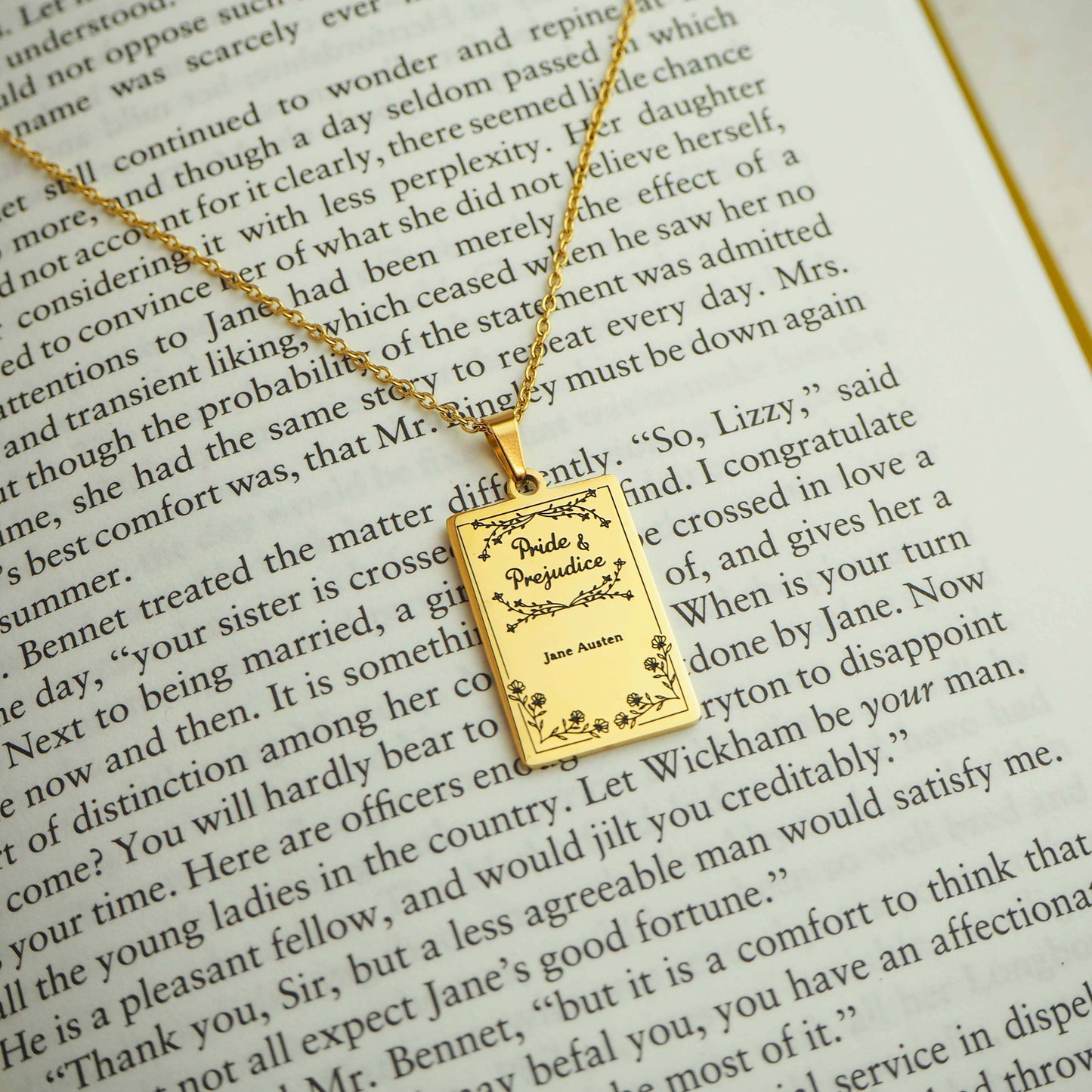 Pride and Prejudice Book Necklace