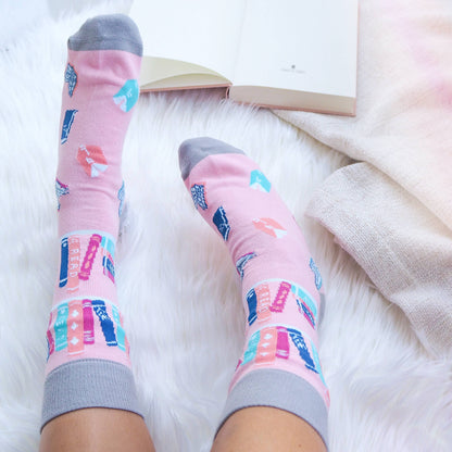 Book Lover Cotton Socks