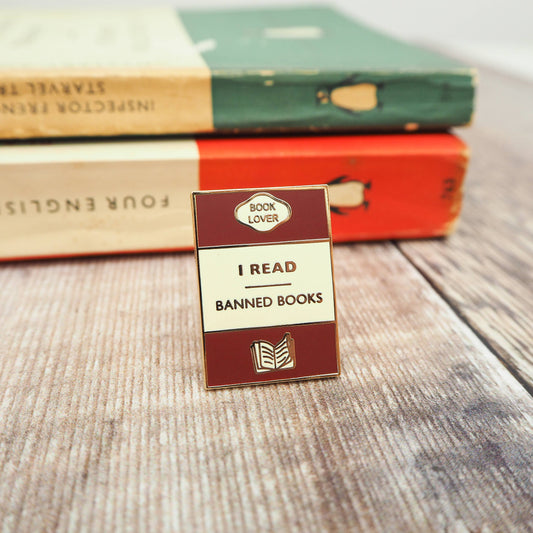 'I Read Banned Books' Enamel Pin