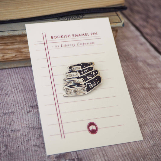 'I Like Big Books' - Enamel Pin